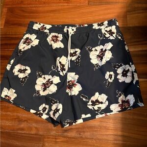 Abercrombie & Fitch Floral Swim Trunks‎ Size Large Relaxed Stretch (0542)
